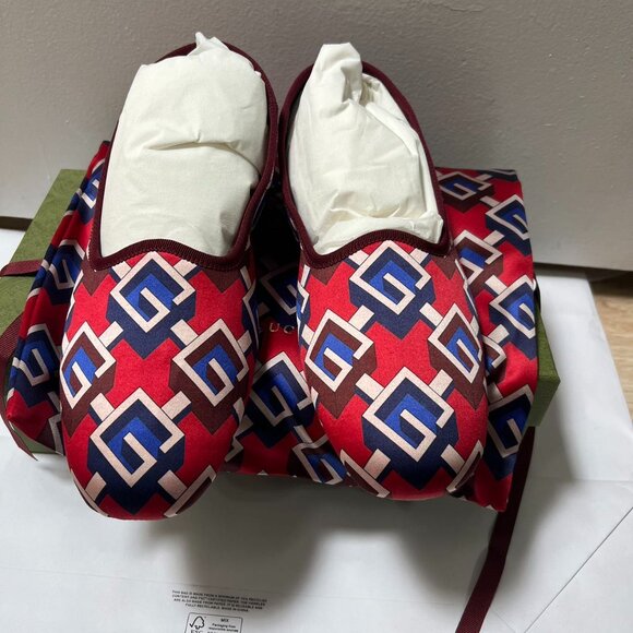 Gucci Graphic Print Slippers - Picture 1 of 8